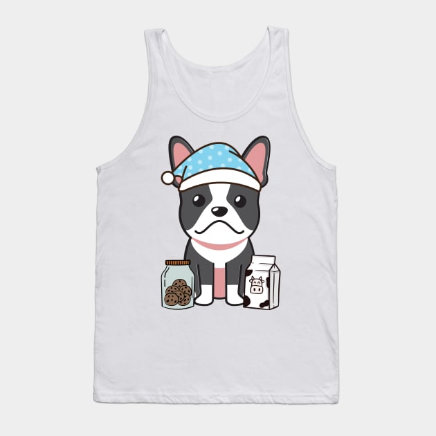 Funny french bulldog is having a midnight snack Tank Top by Pet Station